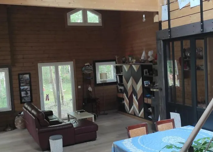 Suite Parentale Dans Maison En Bois Carcans - Vue Jardin